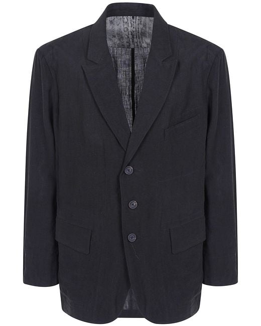 Ziggy Chen Blue Jacket Three Button "Puppytooth" for men