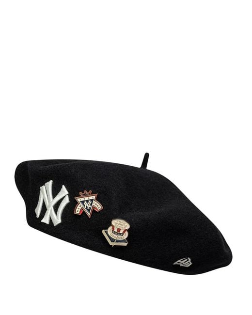 KTZ Black Hat Wool "Img Coops Pin Beret Neyyanco"