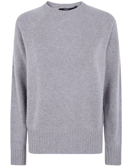 Seventy Gray Sweater Cashmere Round Neck