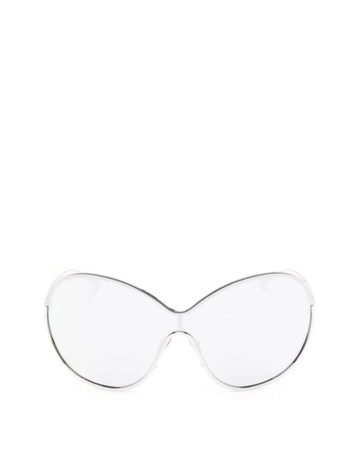 AZZEDINE ALAIA EYEWEAR White Sunglasses
