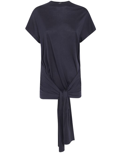 Totême Blue Top Jersey Tie Waist