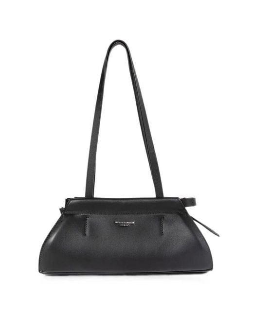 Ann Demeulemeester Black Shoulder Bag With Long Straps "Harm"