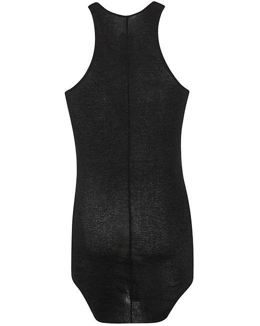 Rick Owens Black Basic Rib Tank Top Clothing for men