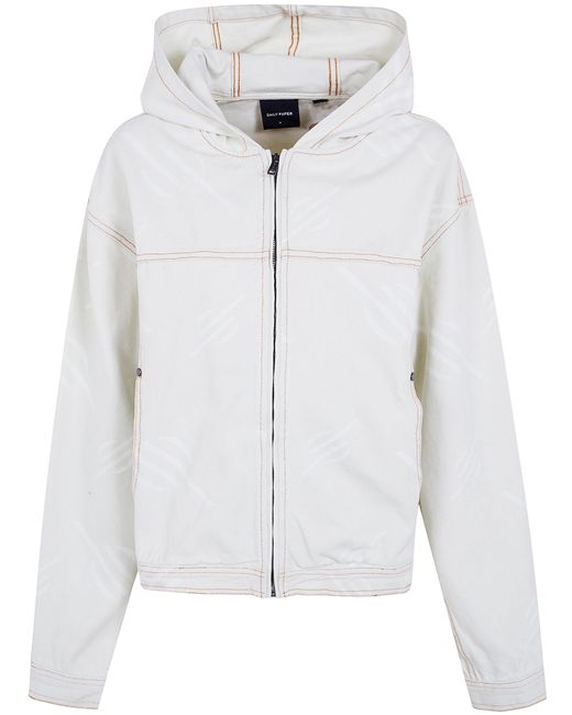 Daily Paper White Jacket Canvas "Monogram" for men