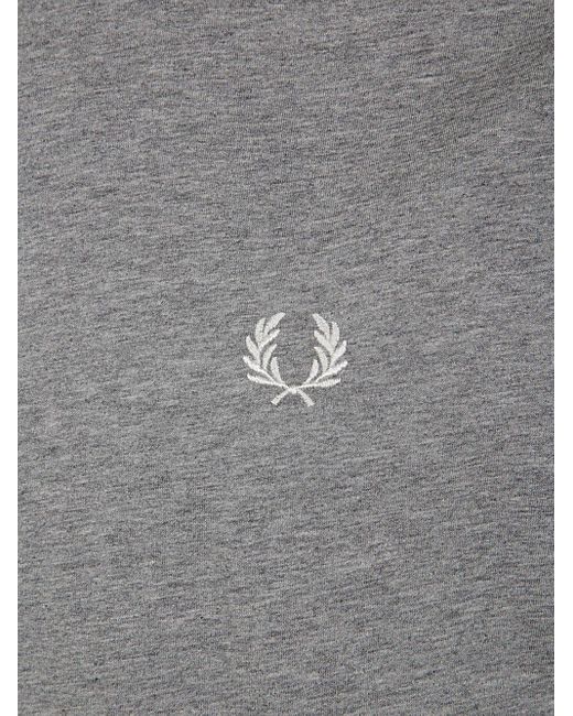Fred Perry Gray Fp Twin Tipped T-shirt Clothing for men