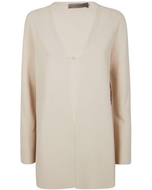 D.exterior White D. Exterior Viscosa Cardigan Link