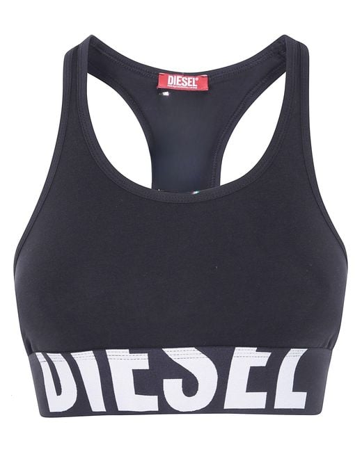 DIESEL Black Underwear Bralette "Ufsb Cotton Race"