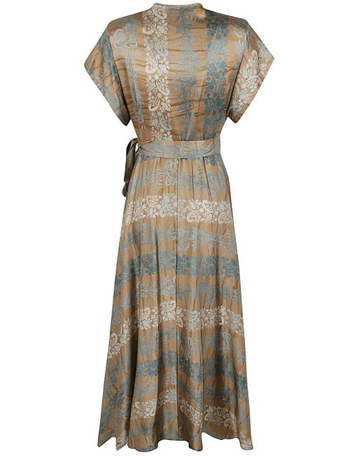 Pierre Louis Mascia Multicolor Printed Dress