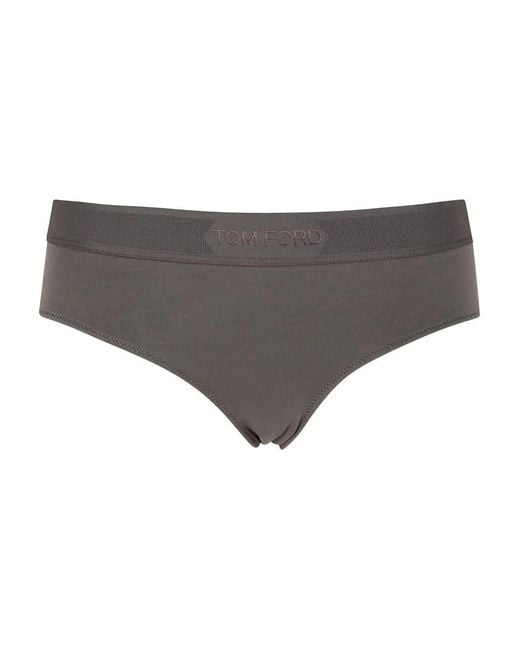 Tom Ford Gray Modal "Signature" Boy Shorts