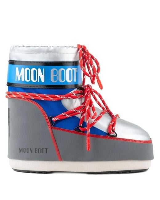 Moon Boot Blue "Icon" Low Space Racing Boot
