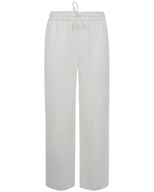 AMI White Ami Alexandre Mattiussi Elasticated Waist Trousers for men