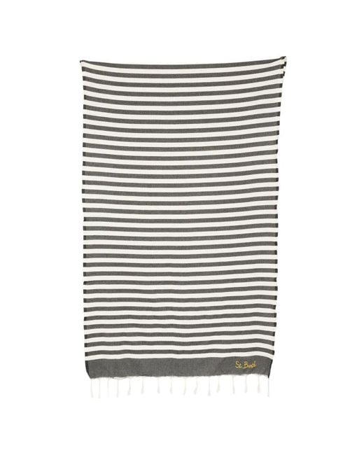 Mc2 Saint Barth Black Foutas N Sea Towel