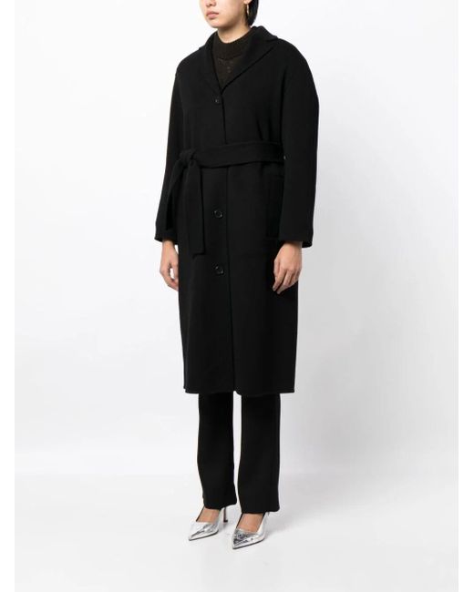 Theory Black Belted Coat