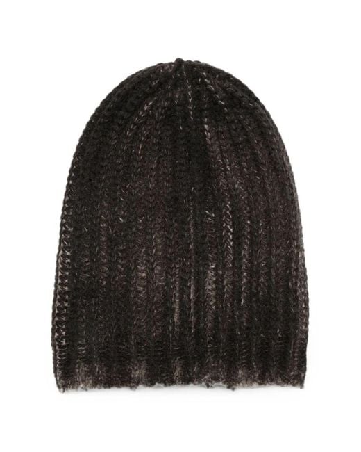 Avant Toi Black Hat Hand Painted Corn Cob Stitch for men