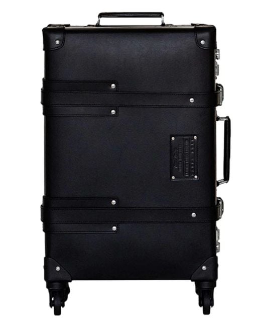 Nappa Dori Black Travel Steamer Carryon Luggage Bag for men