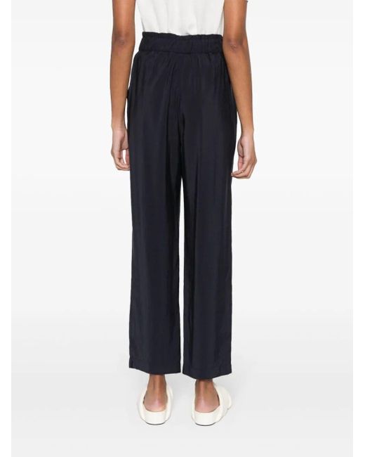 Emporio Armani Blue Modal Pants With Coulisse