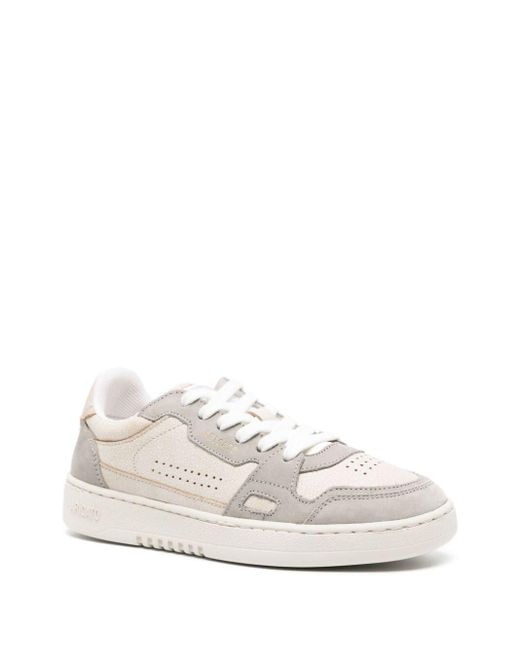 Axel Arigato White Dice Lo Suede Panelled Sneakers