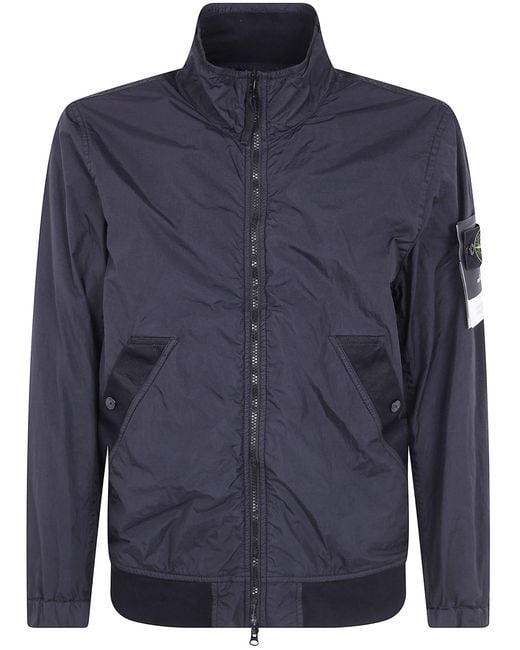 Stone Island Blue Giacca Full Zip "41000" for men