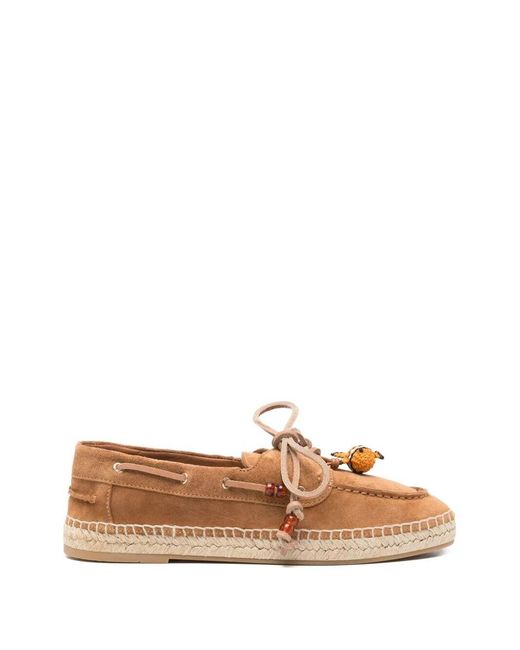 Aquazzura Brown "Seafarer" Espadrille