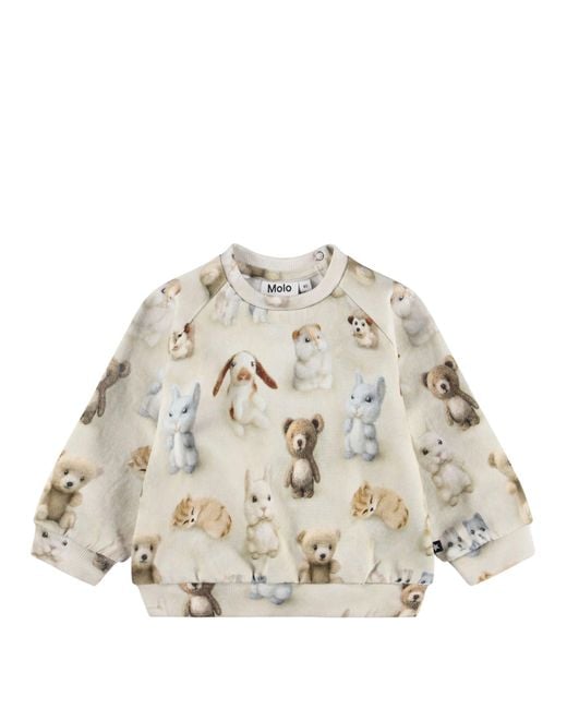 Molo Natural Sweatshirt "Felted Friends"