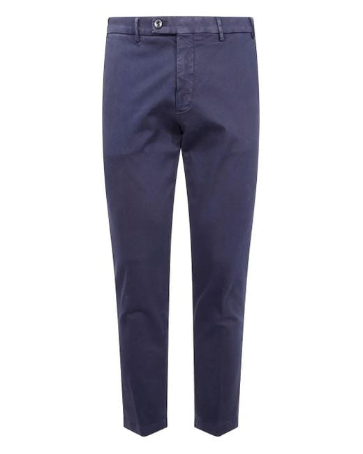 Michael Coal Blue "Capri American Pocket" Trousers for men