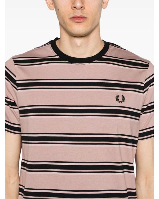 Fred Perry Multicolor Fp Stripe T-shirt Clothing for men