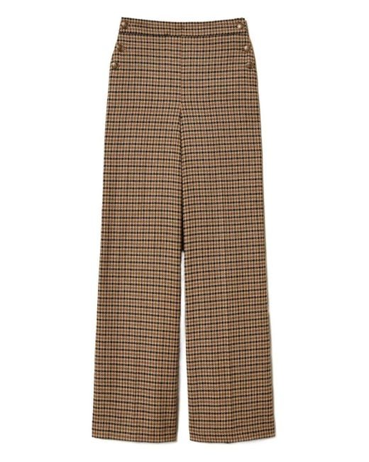Twinset Natural Small Check Trousers
