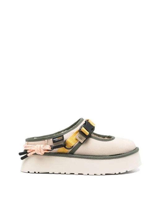 Ugg White "Bea Mary Jane Wildwood" Mule