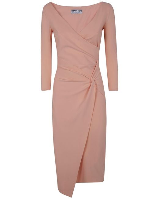 La Petite Robe Di Chiara Boni Pink "Amax" Short Sleeves 30 Dress
