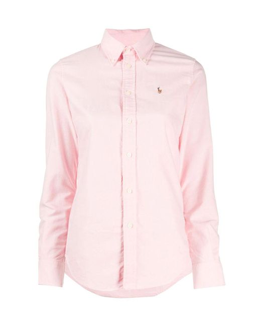 Polo Ralph Lauren Pink Kendal Long Sleeve Shirt