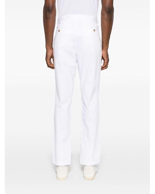 Michael Kors White Slim Cotton Chino Trouser for men