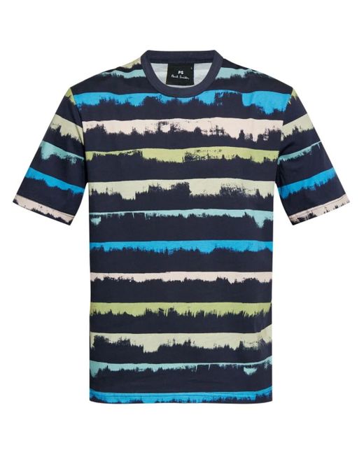T-Shirt Con Stampa Grafica di Paul Smith in Blue da Uomo
