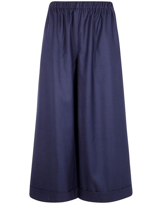 Daniela Gregis Blue Pantalone Pigiama Tartan Trosers
