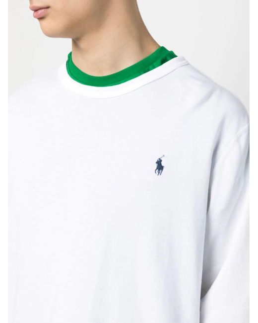 Polo Ralph Lauren White Crew Neck Sweatshirt for men