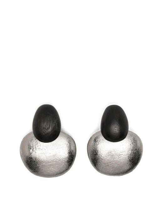 Monies Black "Folia" Earrings