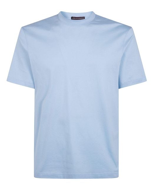 FILIPPO DE LAURENTIIS Blue Short Sleeves T-Shirt for men