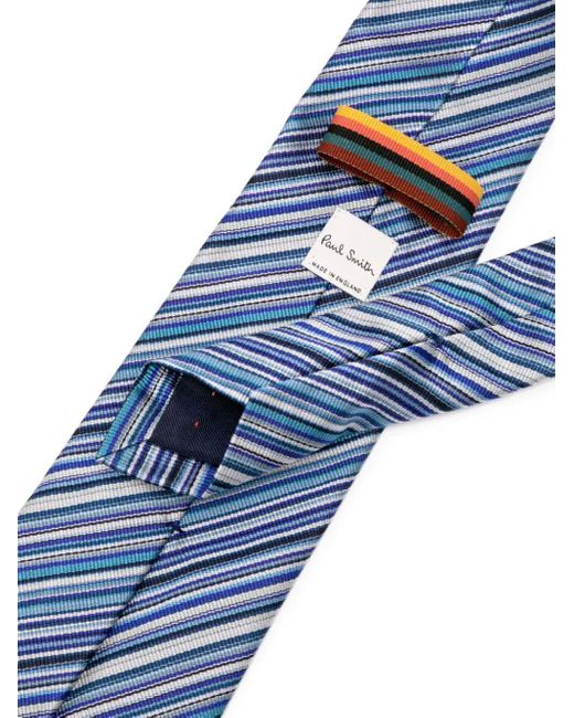 Paul Smith Blue Tie New Stripe Accessories for men