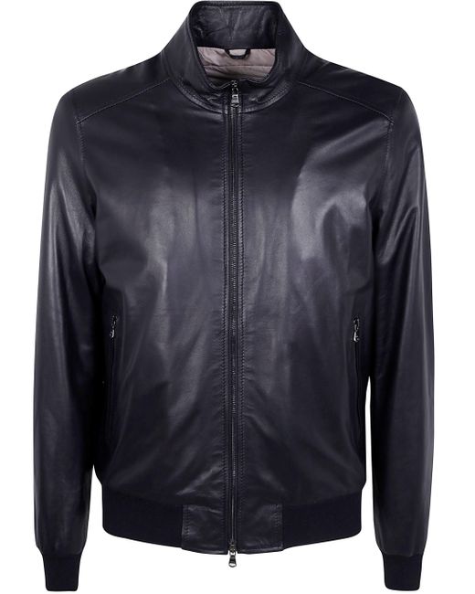 Barba Napoli Black Dakota Biker Jacket for men