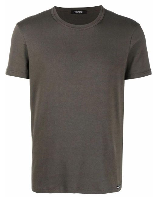 Tom Ford Gray T-Shirt Crew for men