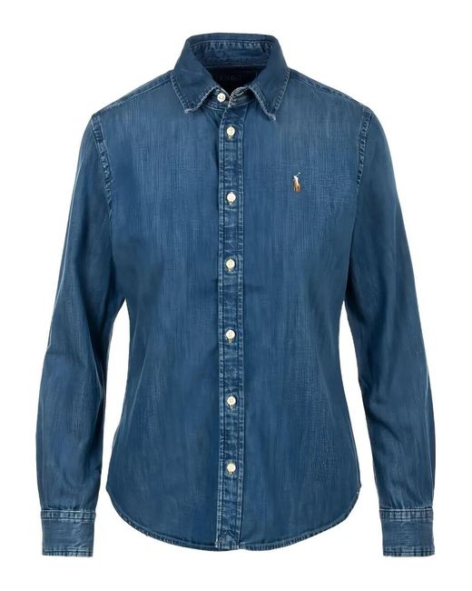 Polo Ralph Lauren Blue Slim Fit Denim Shirt