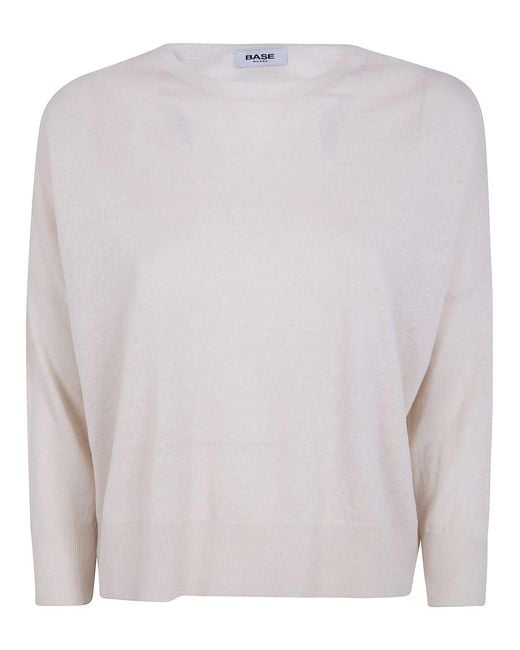 Base London Natural Round Neck Sweater
