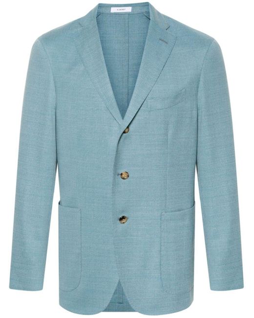 Boglioli Blue Hopsak Jacket Clothing for men