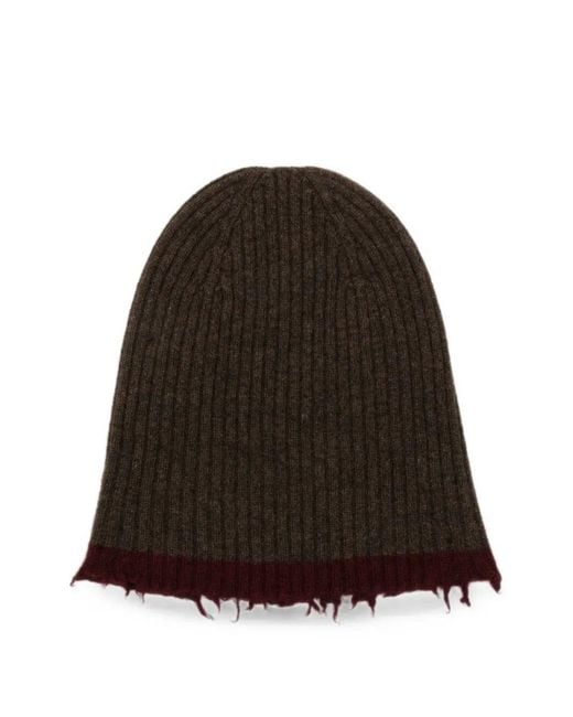 Uma Wang Brown Hat Cashmere "Sofia"
