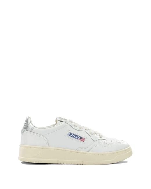 Autry White Trainers Low-Top "Medalist"