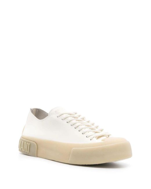 Emporio Armani White Soft Rubber Sneaker for men