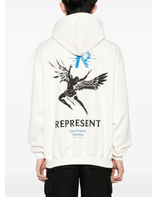 Represent Gray Icarus Hoodie Clothing for men