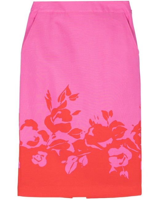 Essentiel Antwerp Pink Fairydust Placed Print Skirt