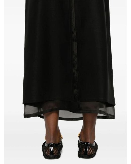Fabiana Filippi Black Pleated Skirt