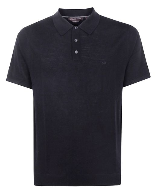 Michael Kors Blue Core Merinos Short Sleeves Polo Embroider for men