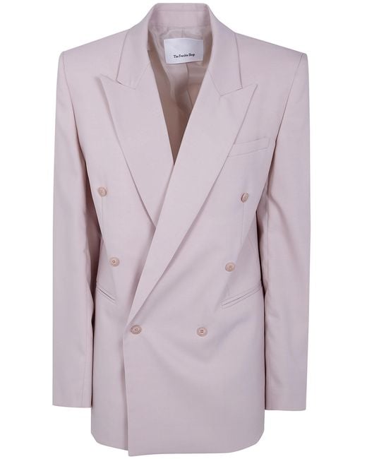 Frankie Shop Purple Monterey Structured Blazer